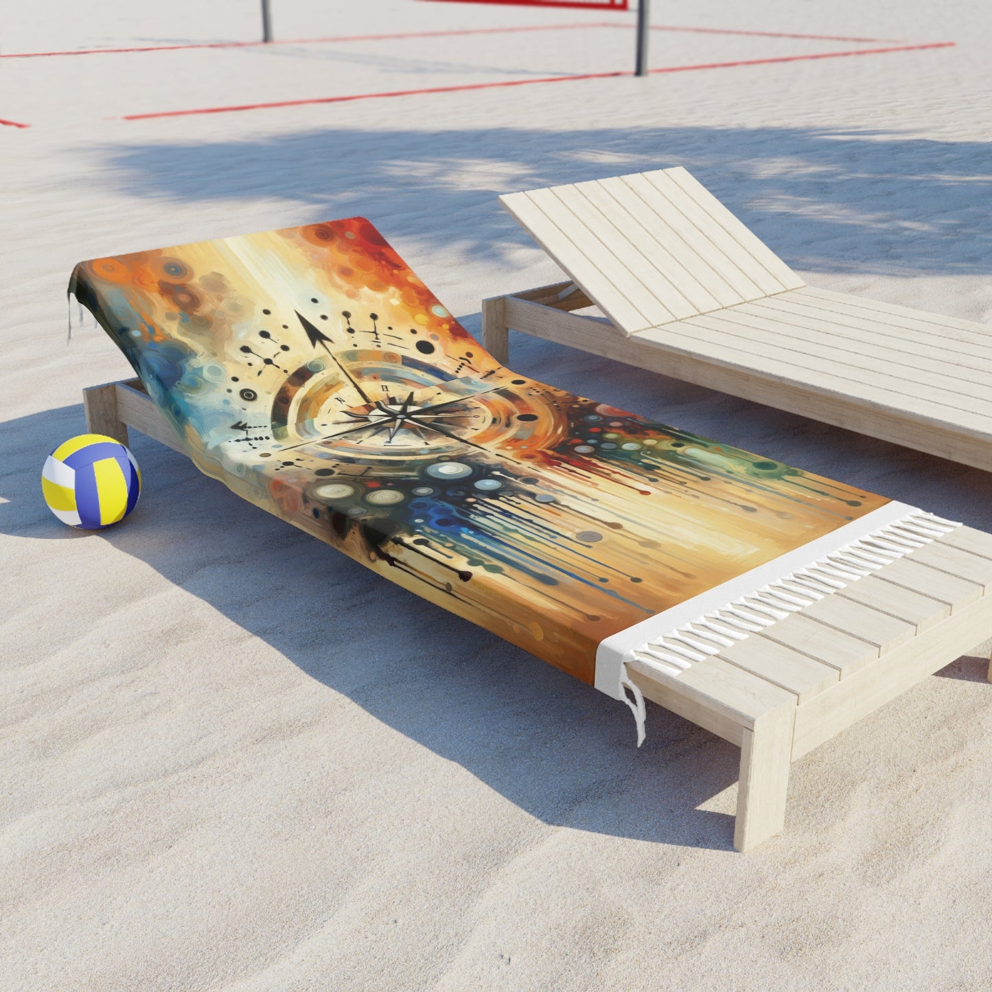 Guidance Abstract Compass Boho Beach Cloth - ATUH.ART