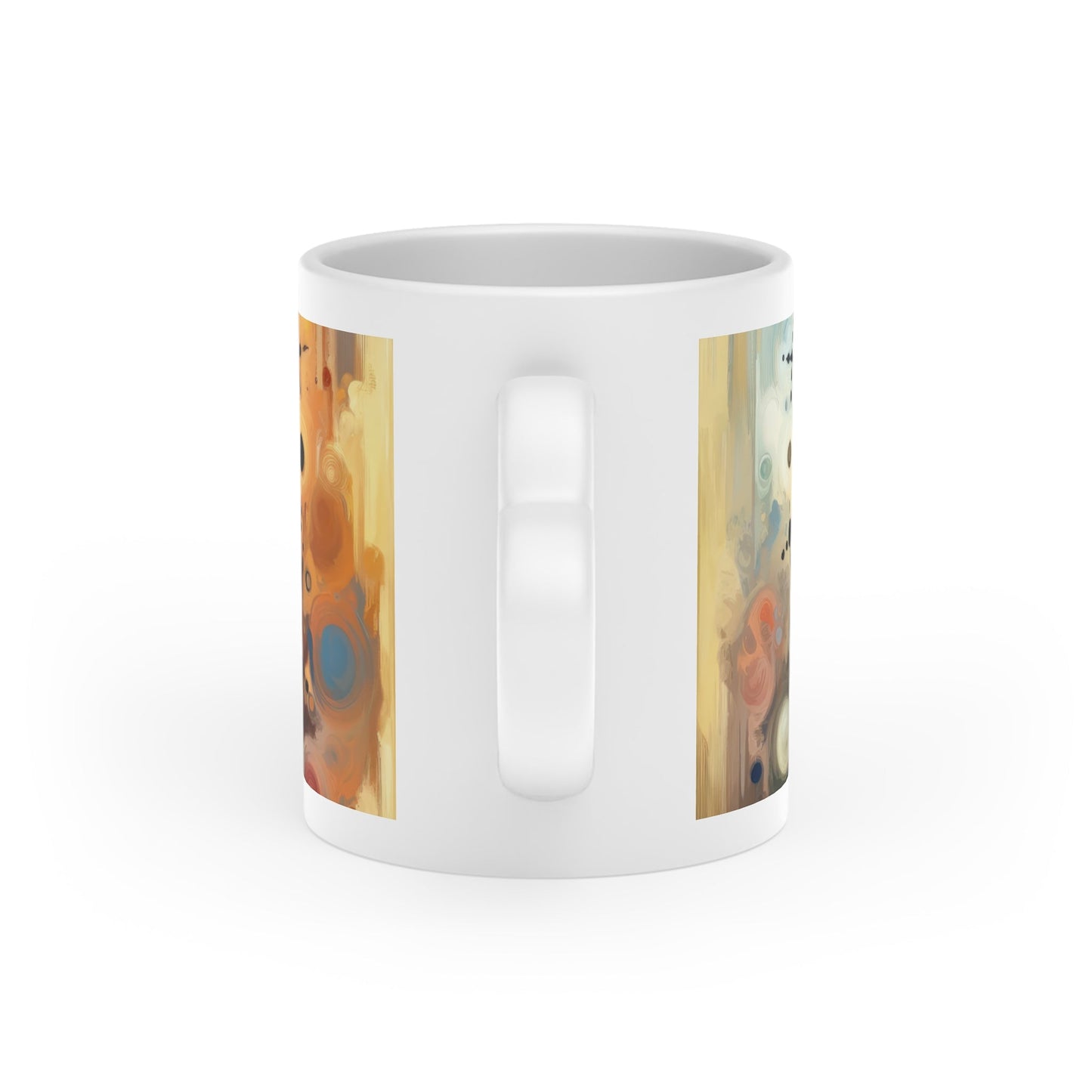 Guidance Abstract Compass Heart-Shaped Mug - ATUH.ART