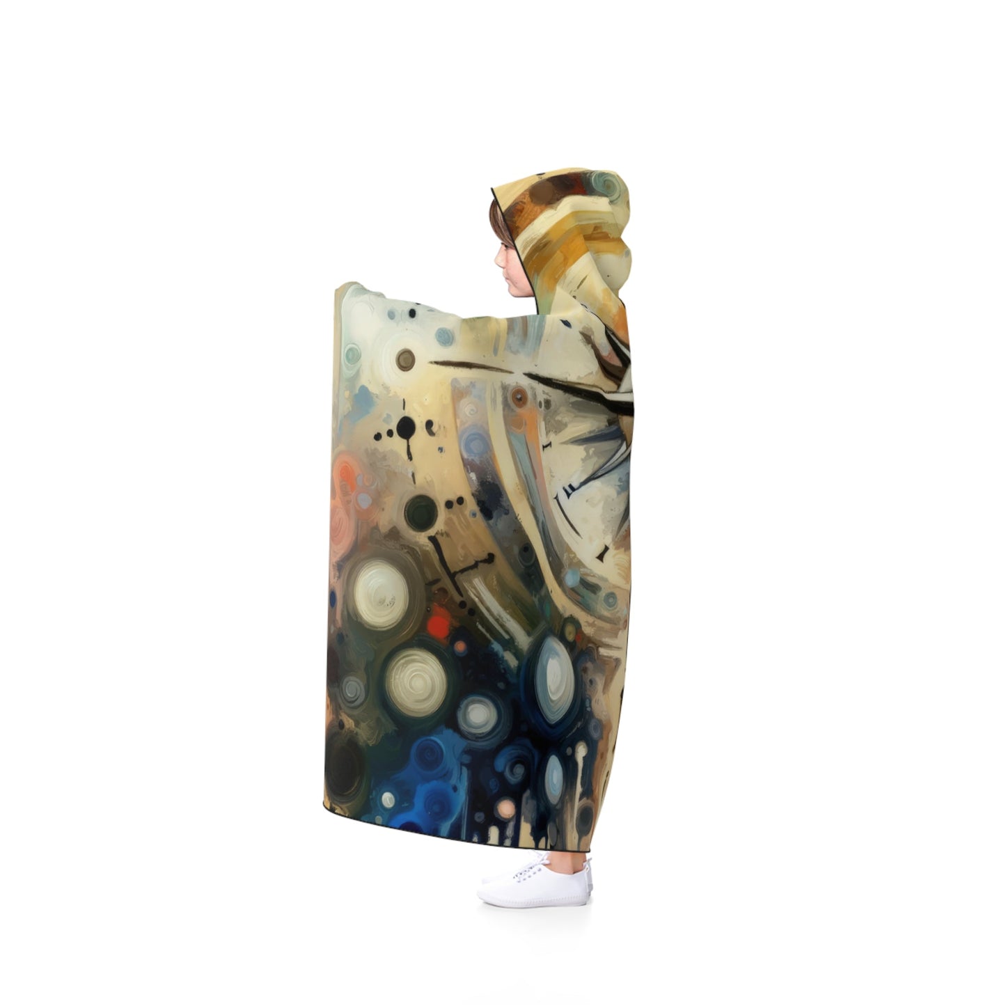 Guidance Abstract Compass Hooded Blanket - ATUH.ART