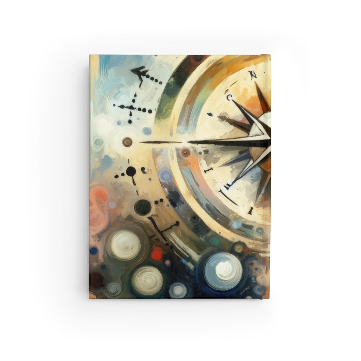 Guidance Abstract Compass Journal - Blank - ATUH.ART