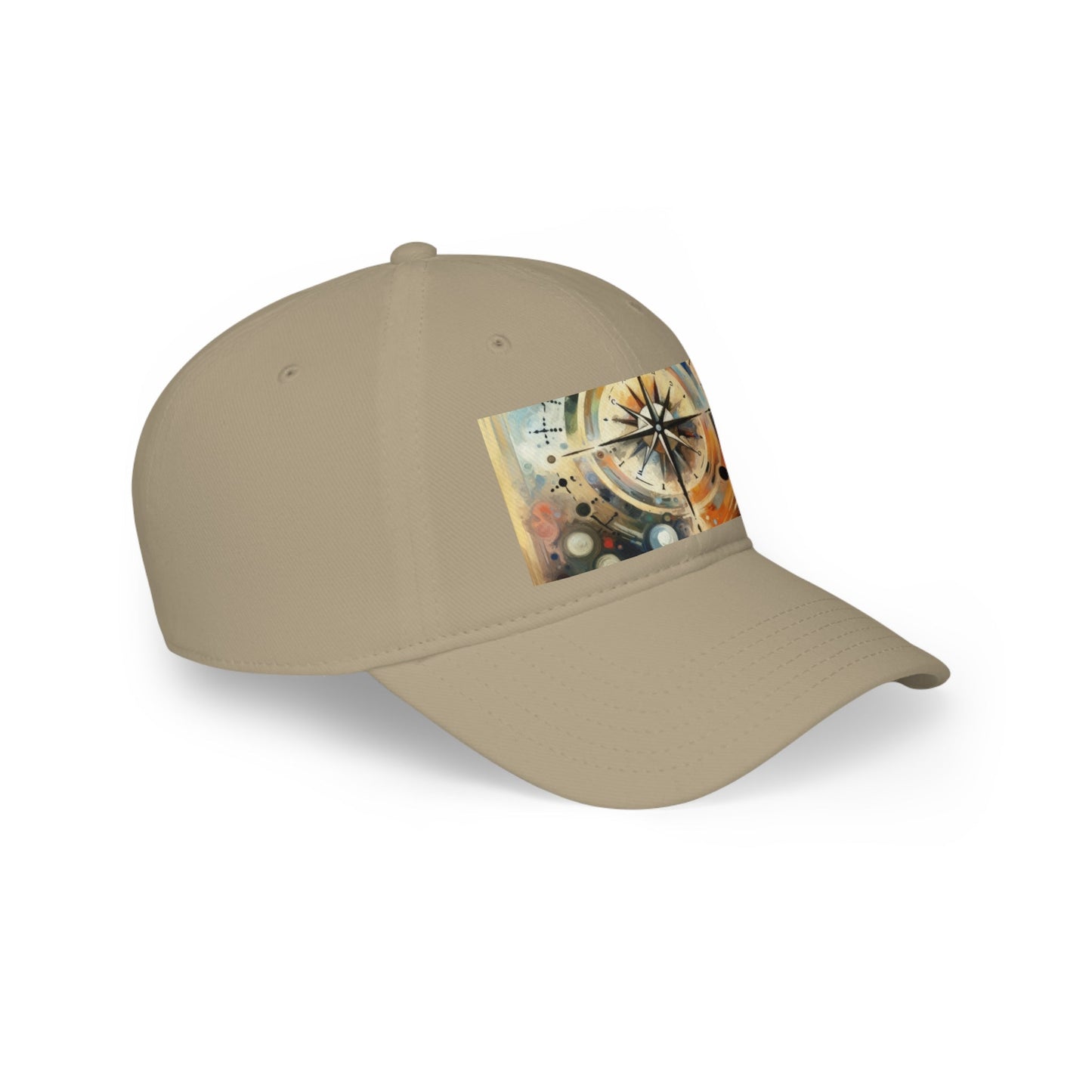 Guidance Abstract Compass Low Profile Baseball Cap - ATUH.ART