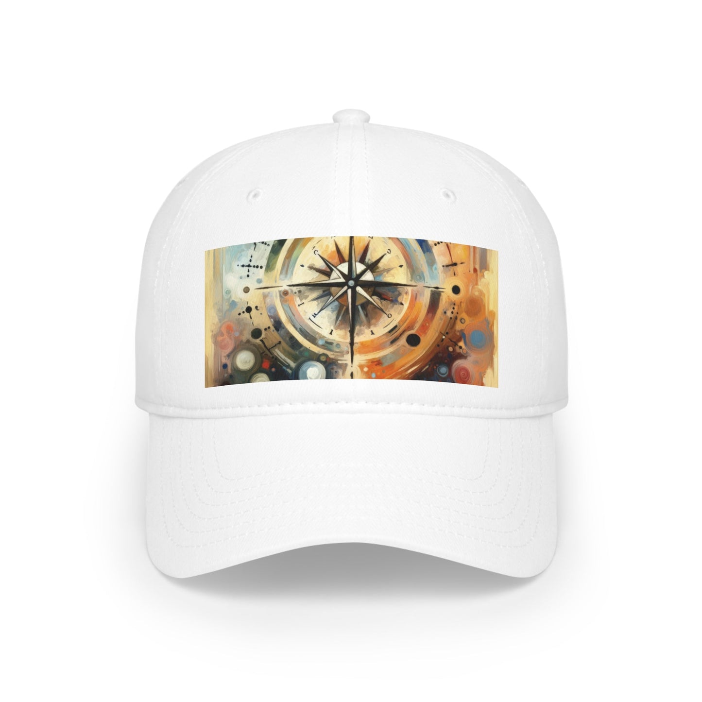 Guidance Abstract Compass Low Profile Baseball Cap - ATUH.ART