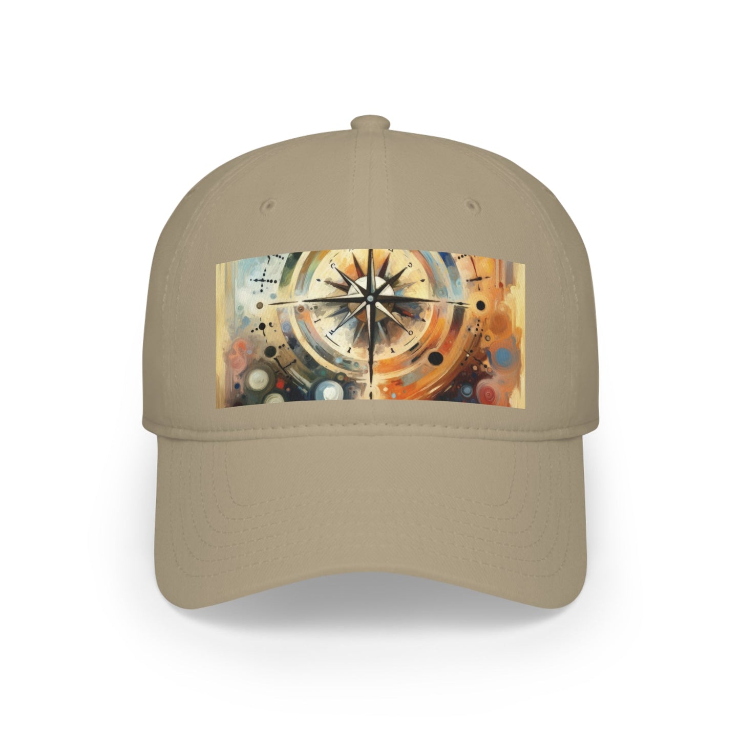 Guidance Abstract Compass Low Profile Baseball Cap - ATUH.ART