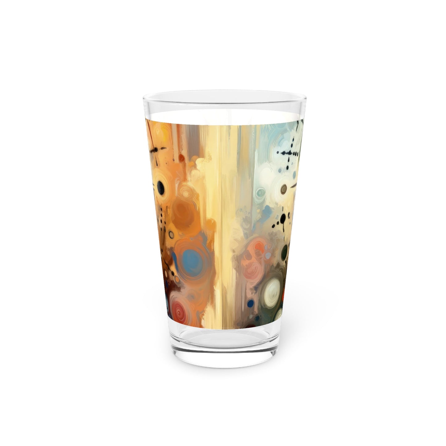 Guidance Abstract Compass Pint Glass, 16oz - ATUH.ART