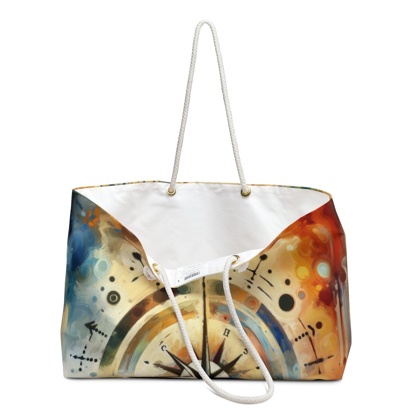 Guidance Abstract Compass Weekender Bag - ATUH.ART