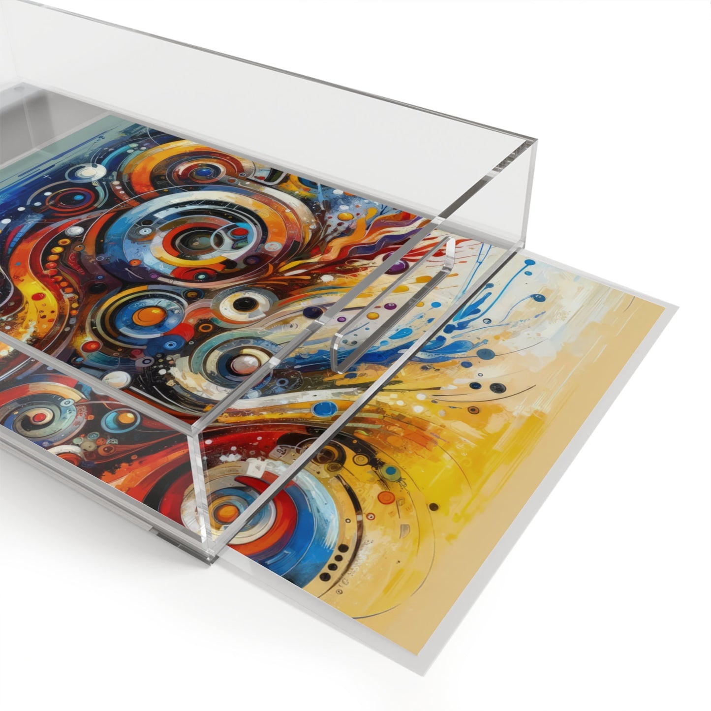 Harmonic Abstract Synergy Acrylic Serving Tray - ATUH.ART