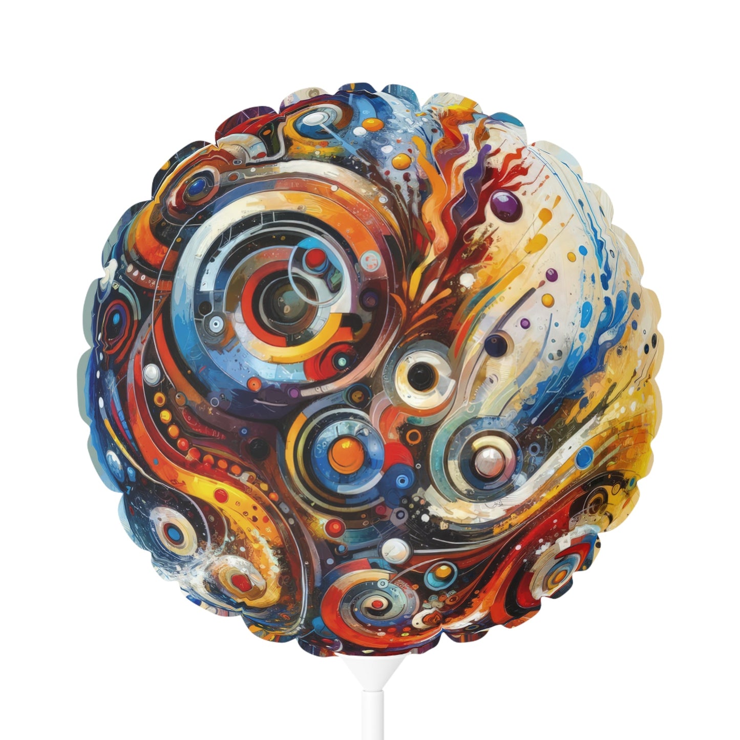 Harmonic Abstract Synergy Balloon (Round and Heart-shaped), 11" - ATUH.ART