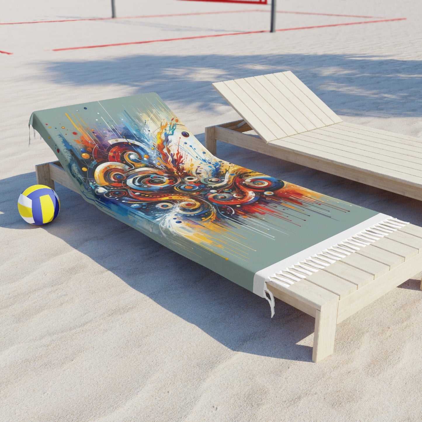 Harmonic Abstract Synergy Boho Beach Cloth - ATUH.ART