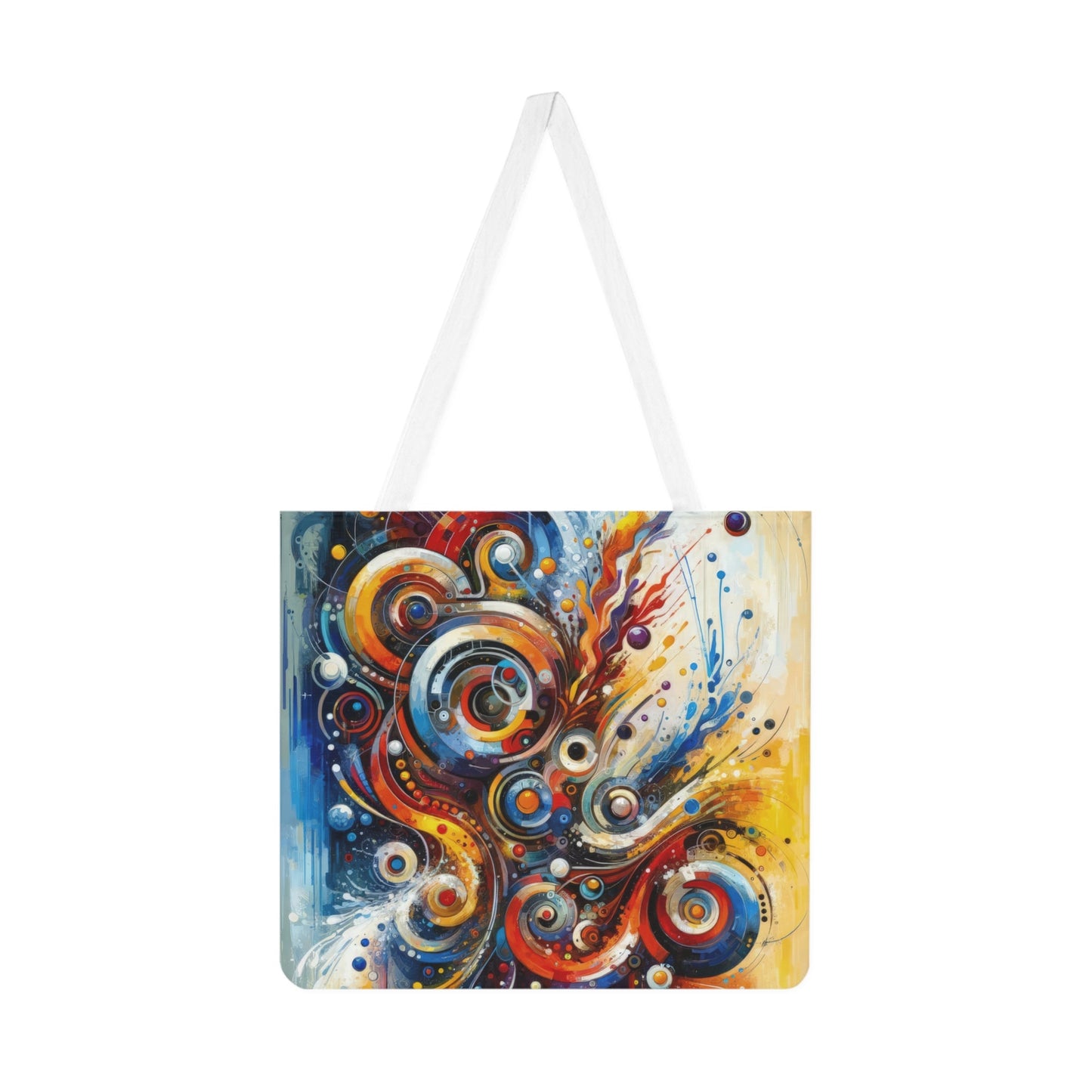 Harmonic Abstract Synergy Shoulder Tote Bag (AOP) - ATUH.ART