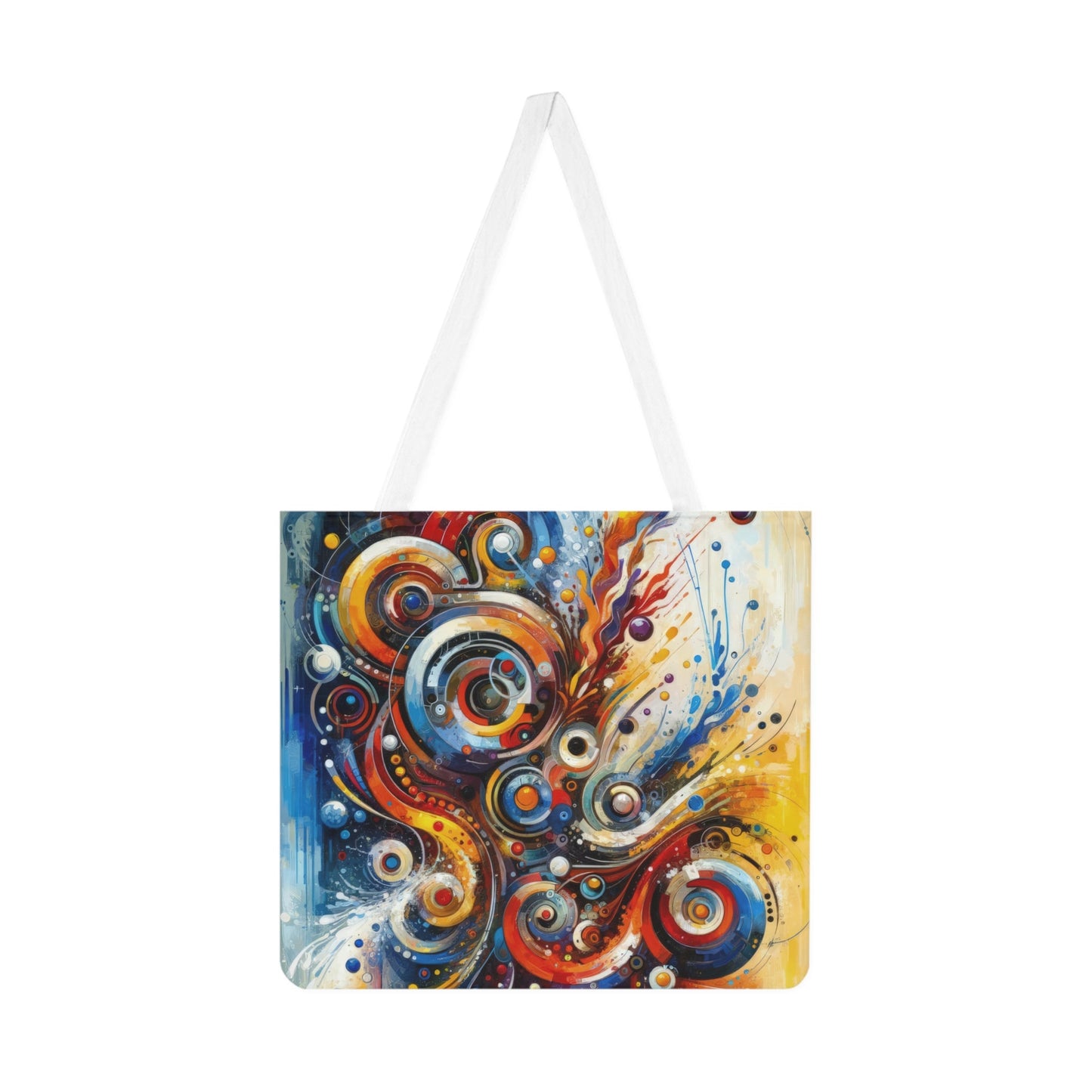 Harmonic Abstract Synergy Shoulder Tote Bag (AOP) - ATUH.ART