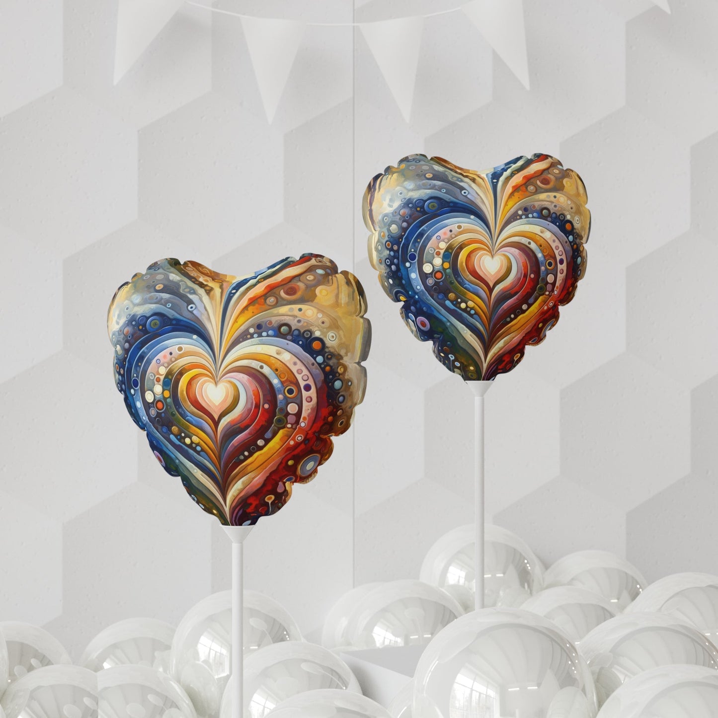 Harmonic Heart Essence Balloon (Round and Heart-shaped), 11" - ATUH.ART