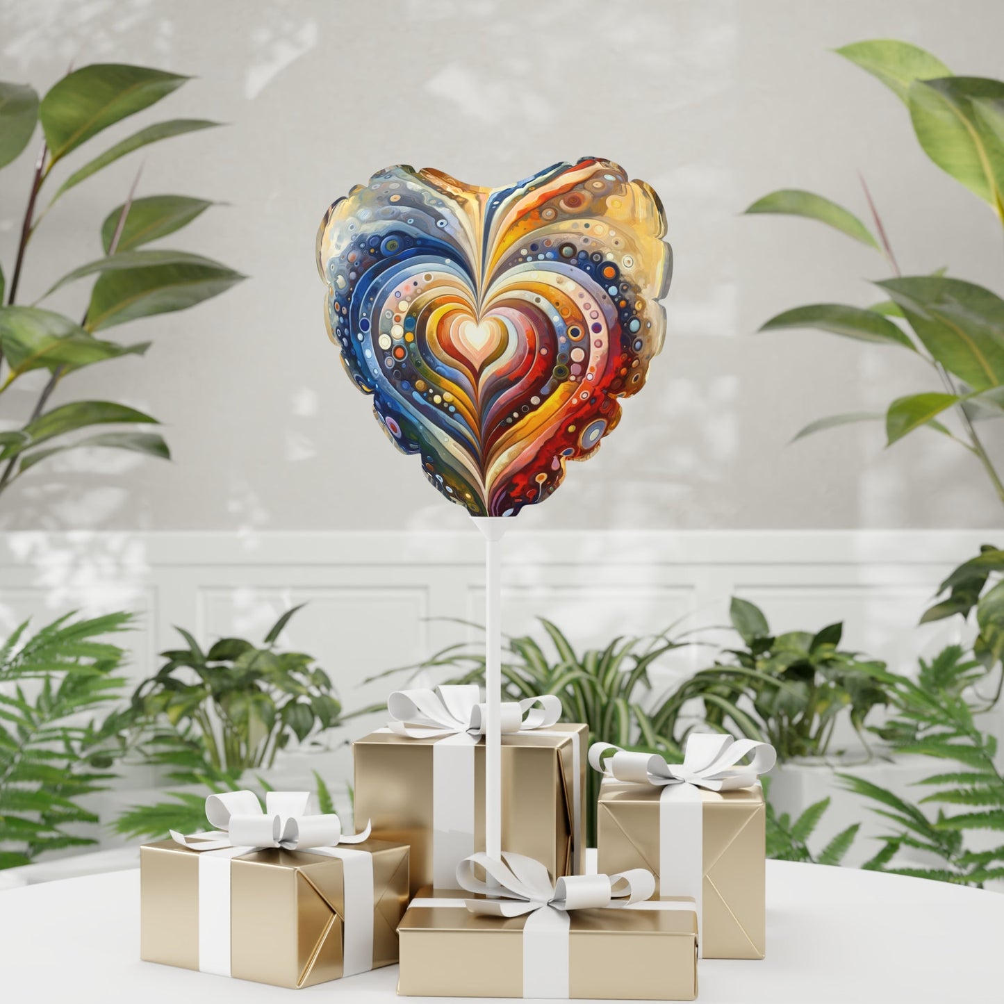 Harmonic Heart Essence Balloon (Round and Heart-shaped), 11" - ATUH.ART