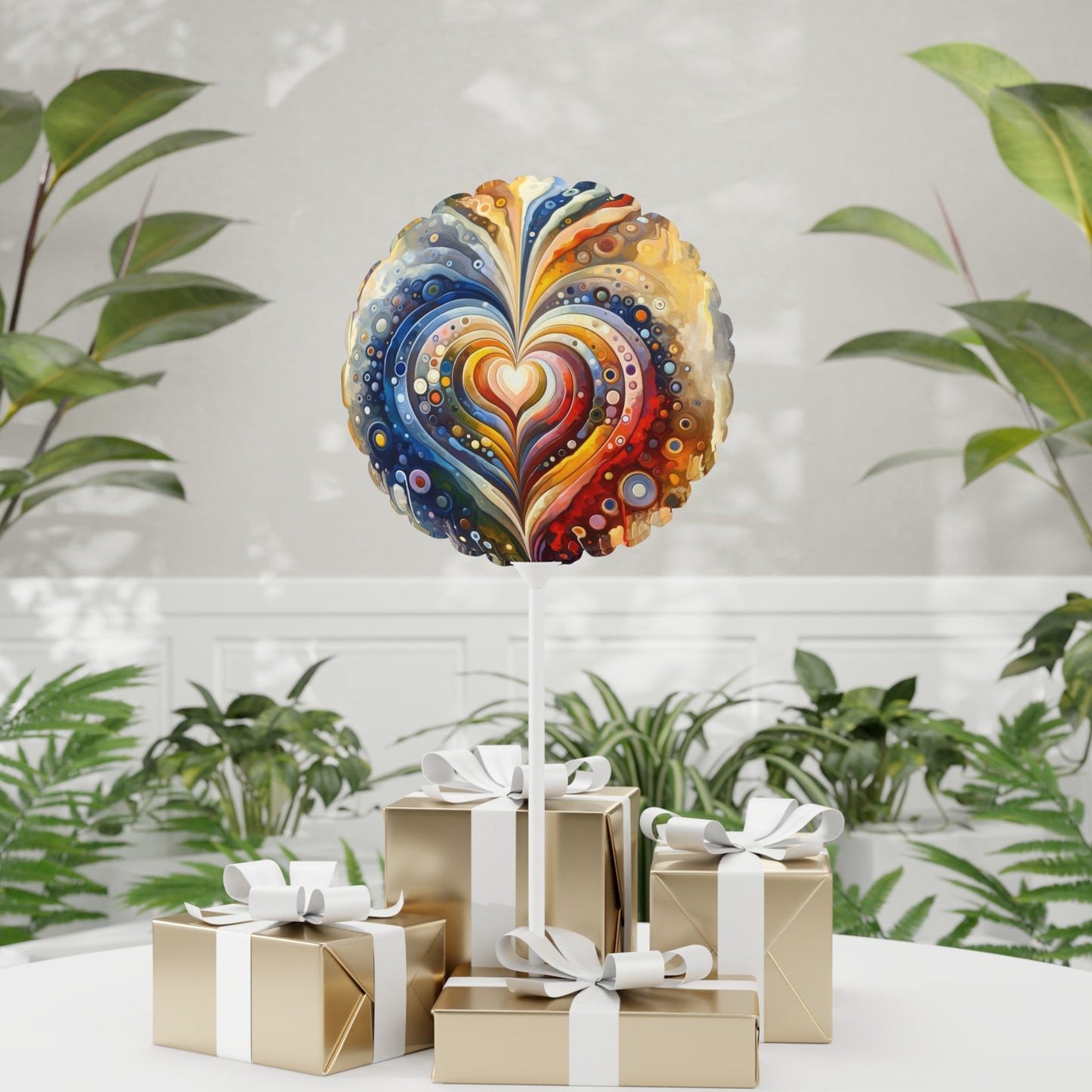 Harmonic Heart Essence Balloon (Round and Heart-shaped), 11" - ATUH.ART
