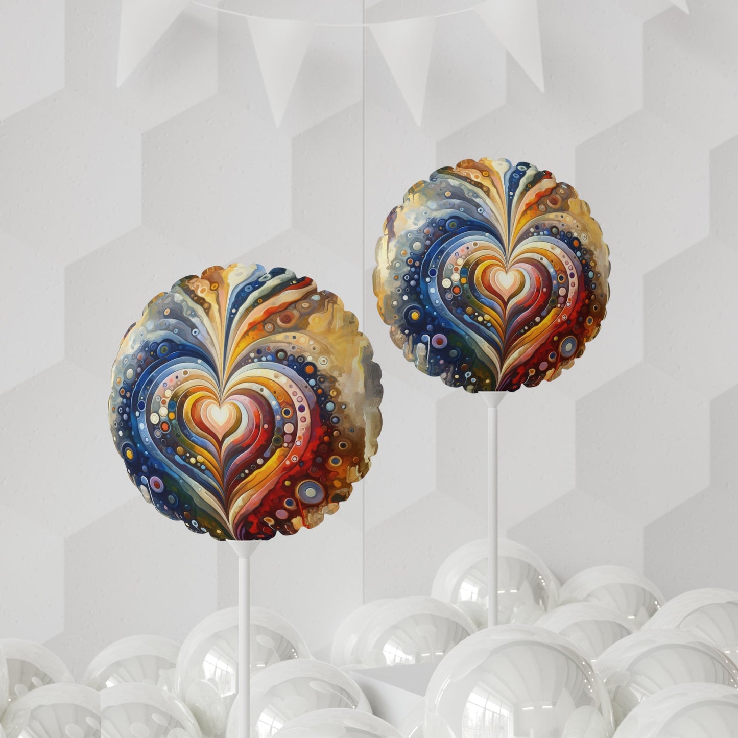 Harmonic Heart Essence Balloon (Round and Heart-shaped), 11" - ATUH.ART
