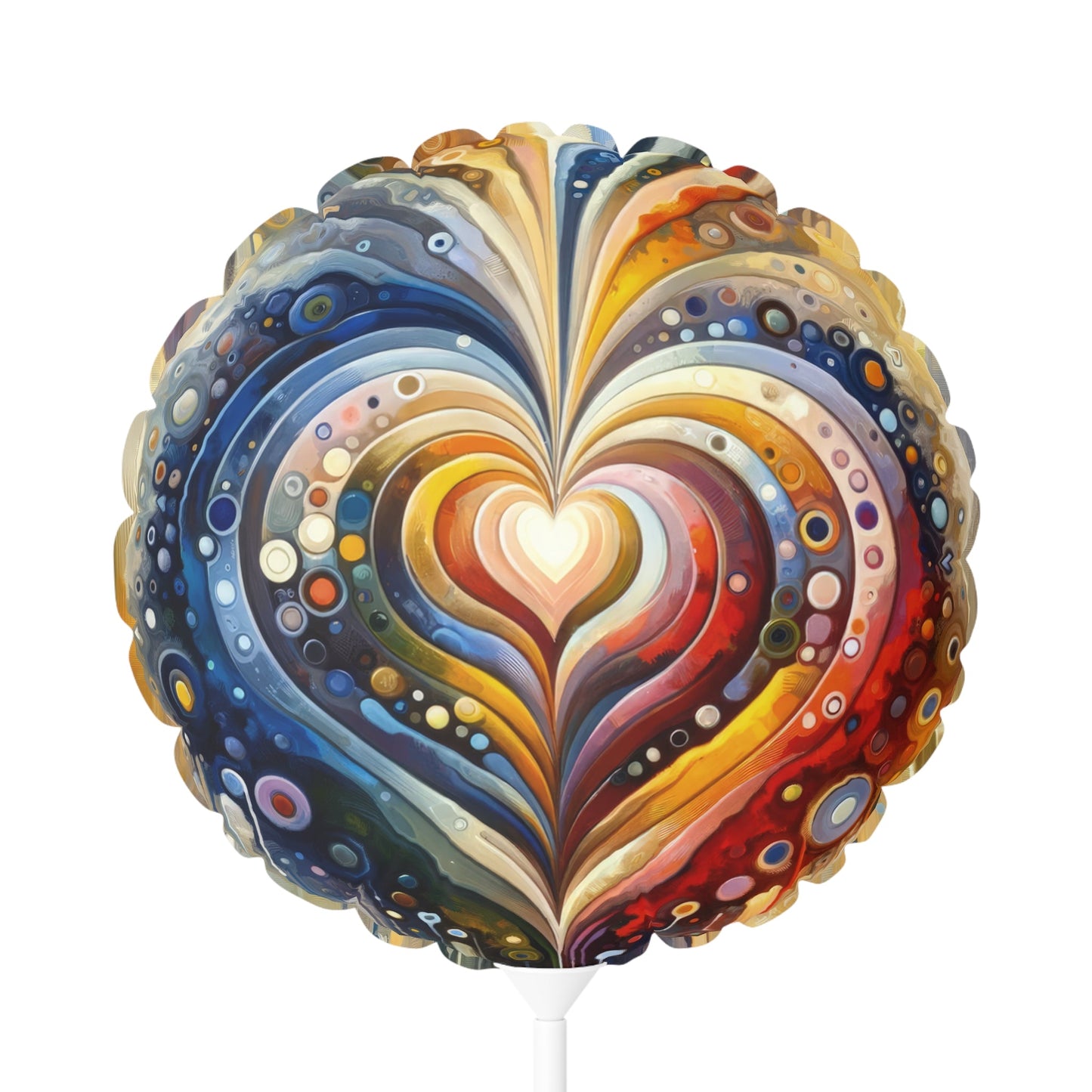 Harmonic Heart Essence Balloon (Round and Heart-shaped), 11" - ATUH.ART