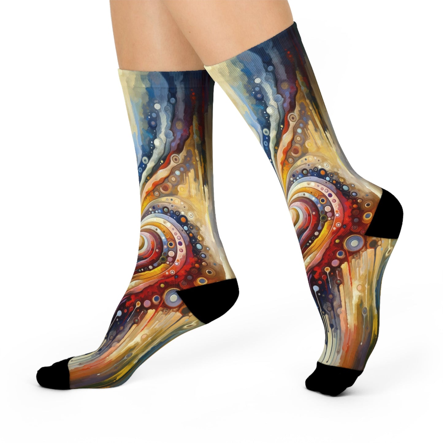 Harmonic Heart Essence Cushioned Crew Socks - ATUH.ART
