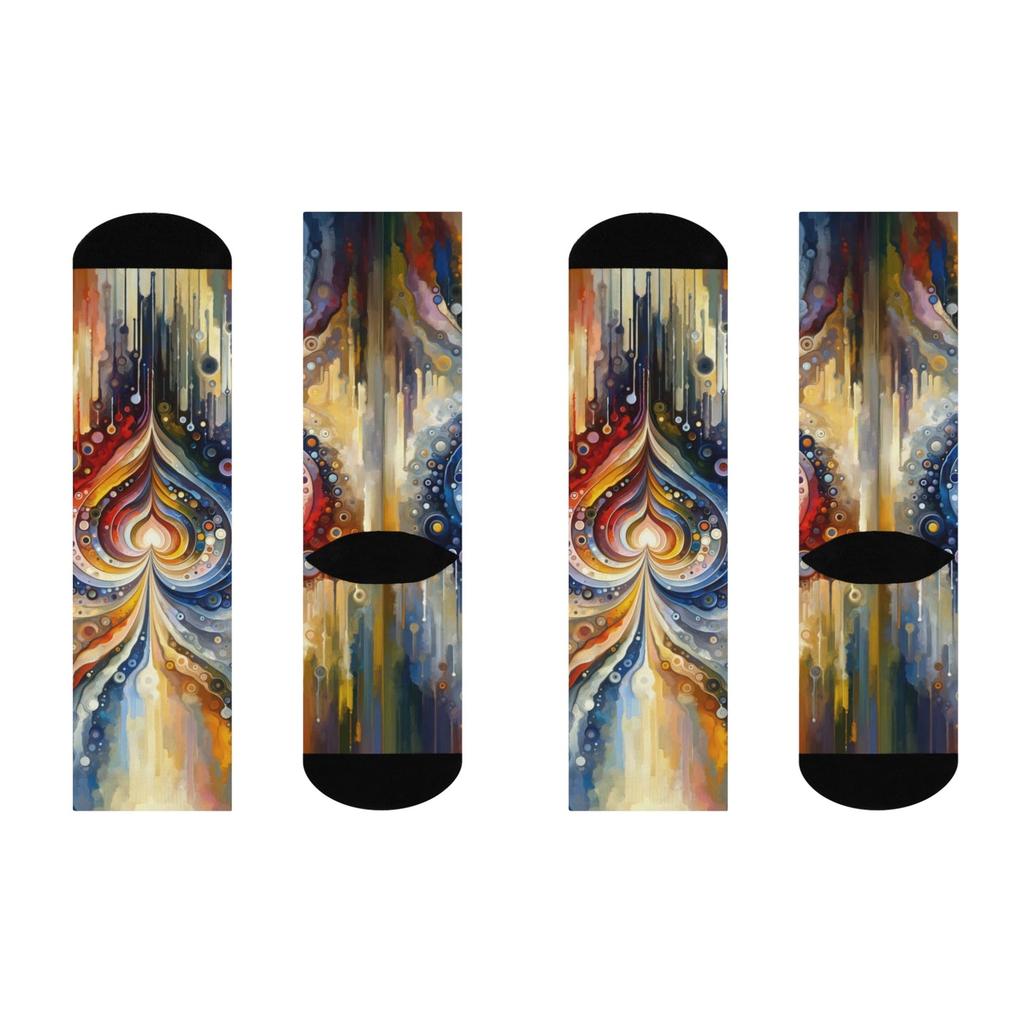 Harmonic Heart Essence Cushioned Crew Socks - ATUH.ART