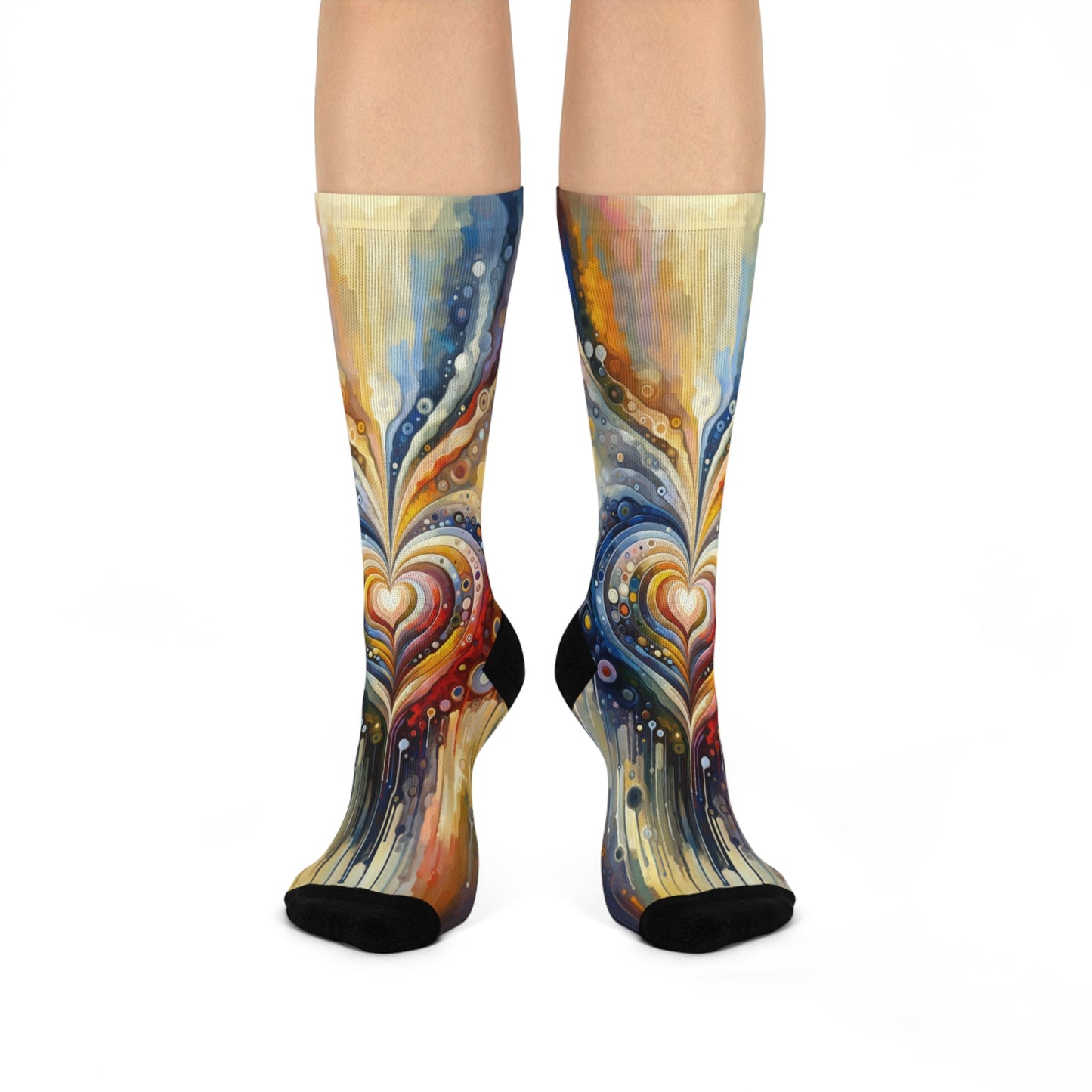 Harmonic Heart Essence Cushioned Crew Socks - ATUH.ART