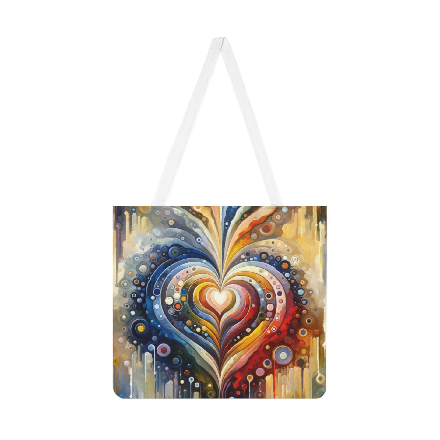 Harmonic Heart Essence Shoulder Tote Bag (AOP) - ATUH.ART