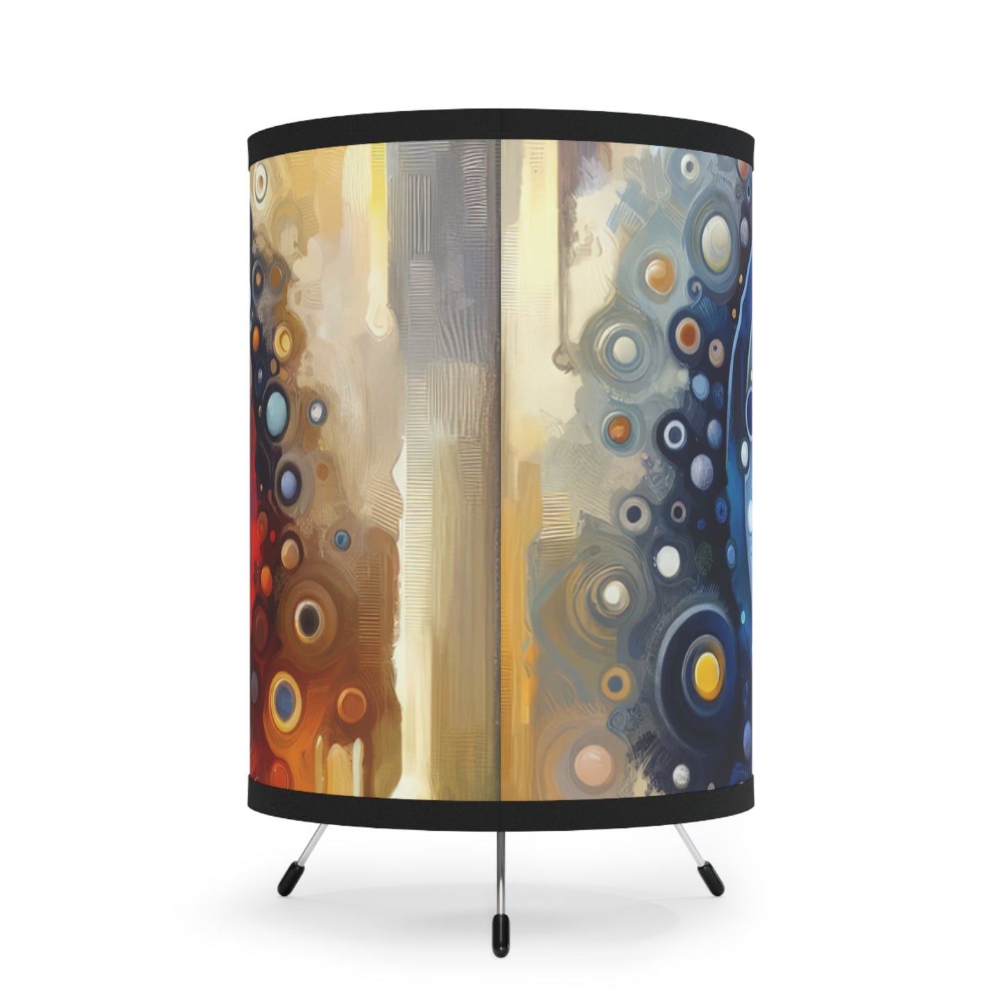 Harmonic Heart Essence Tripod Lamp with High-Res Printed Shade, US\CA plug - ATUH.ART