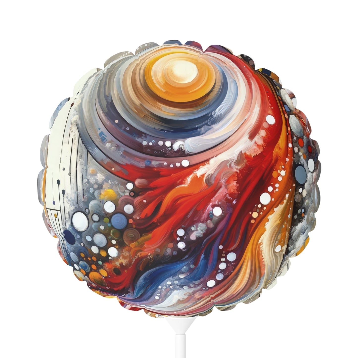 Harmonic Swirl Elegance Balloon (Round and Heart-shaped), 11" - ATUH.ART