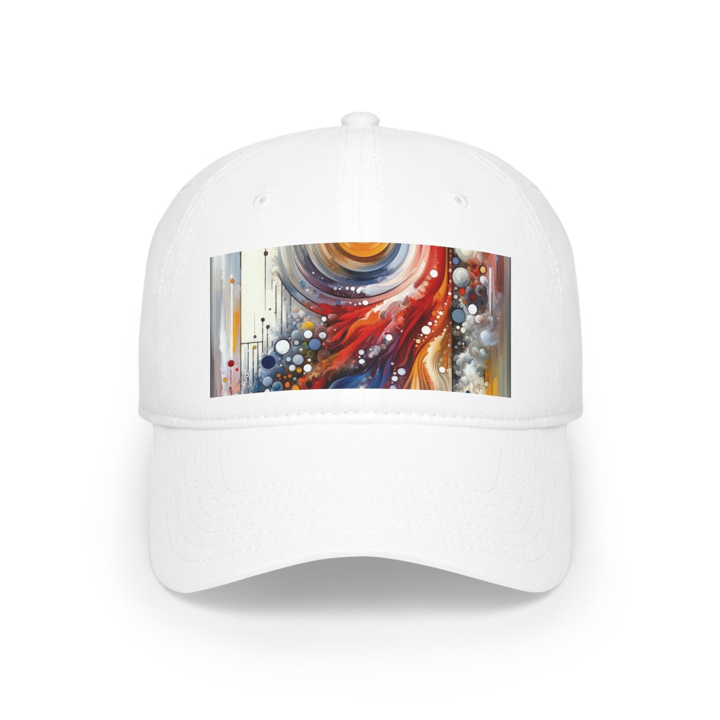 Harmonic Swirl Elegance Low Profile Baseball Cap - ATUH.ART