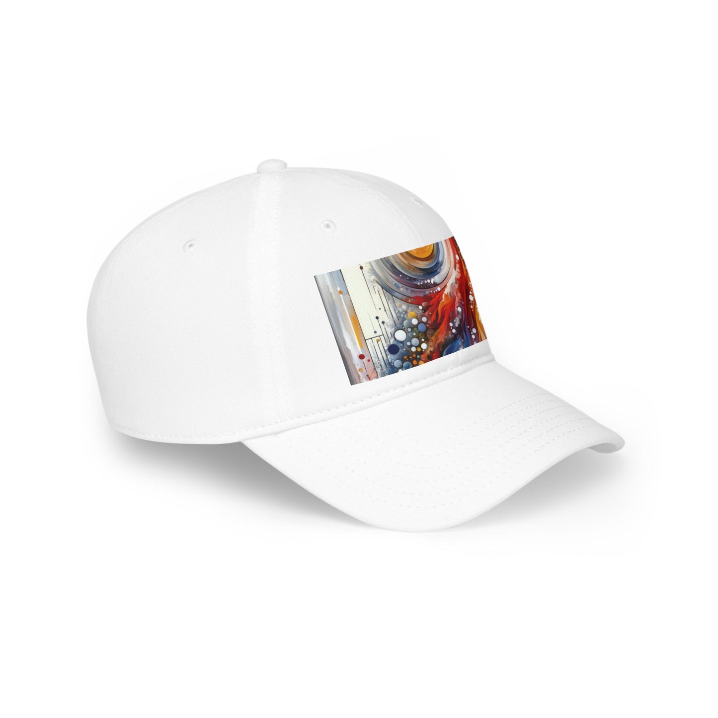 Harmonic Swirl Elegance Low Profile Baseball Cap - ATUH.ART