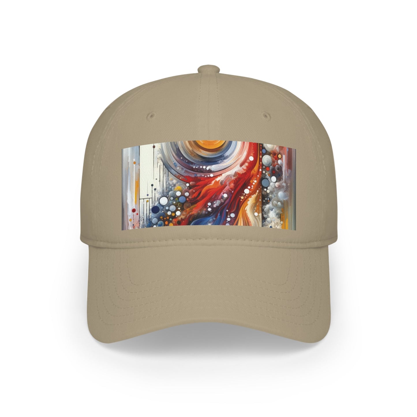 Harmonic Swirl Elegance Low Profile Baseball Cap - ATUH.ART