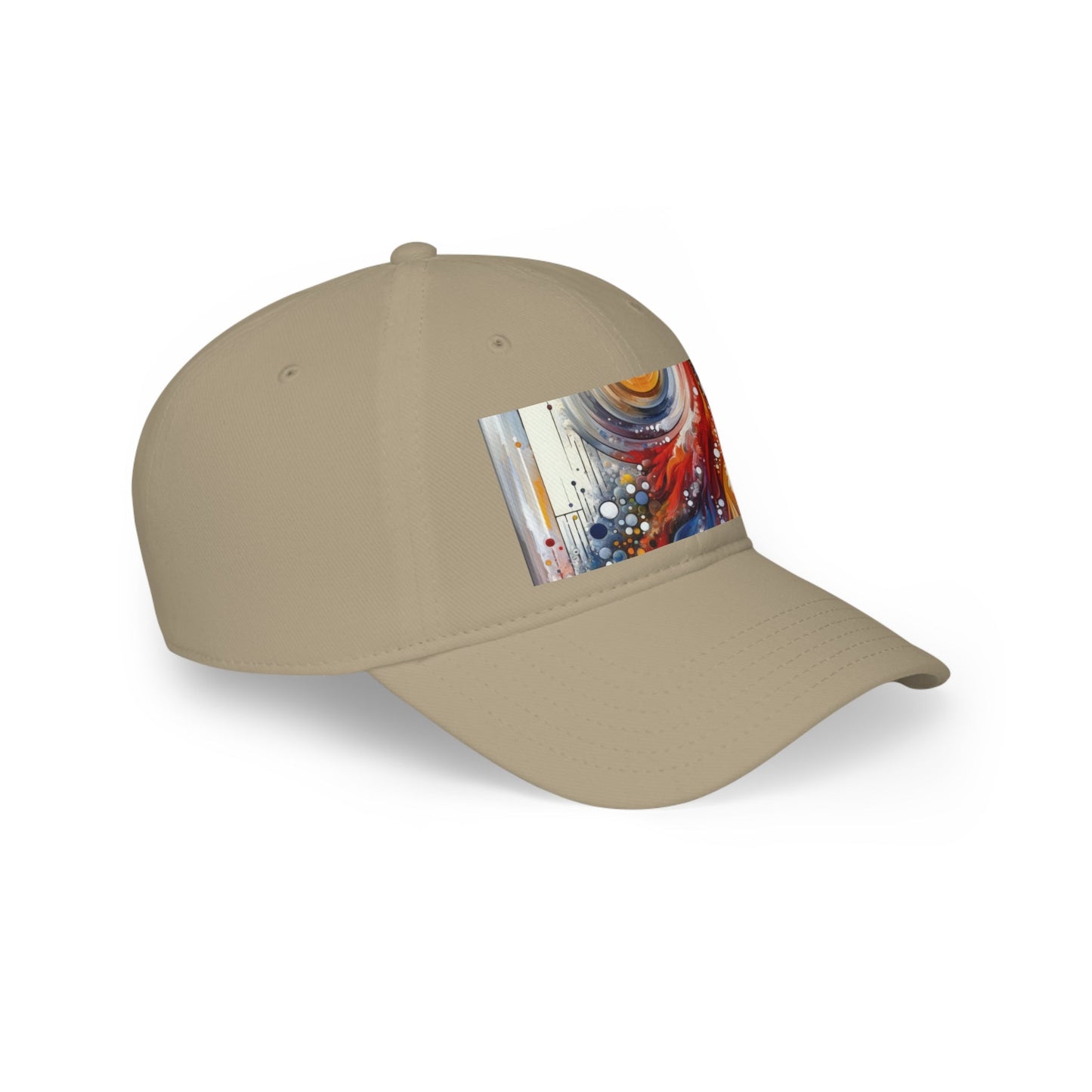 Harmonic Swirl Elegance Low Profile Baseball Cap - ATUH.ART