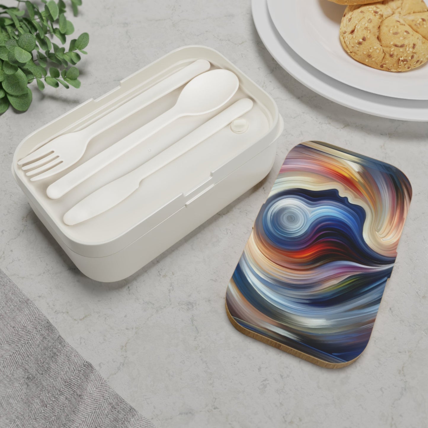 Harmonious Mindset Abstract Bento Lunch Box - ATUH.ART