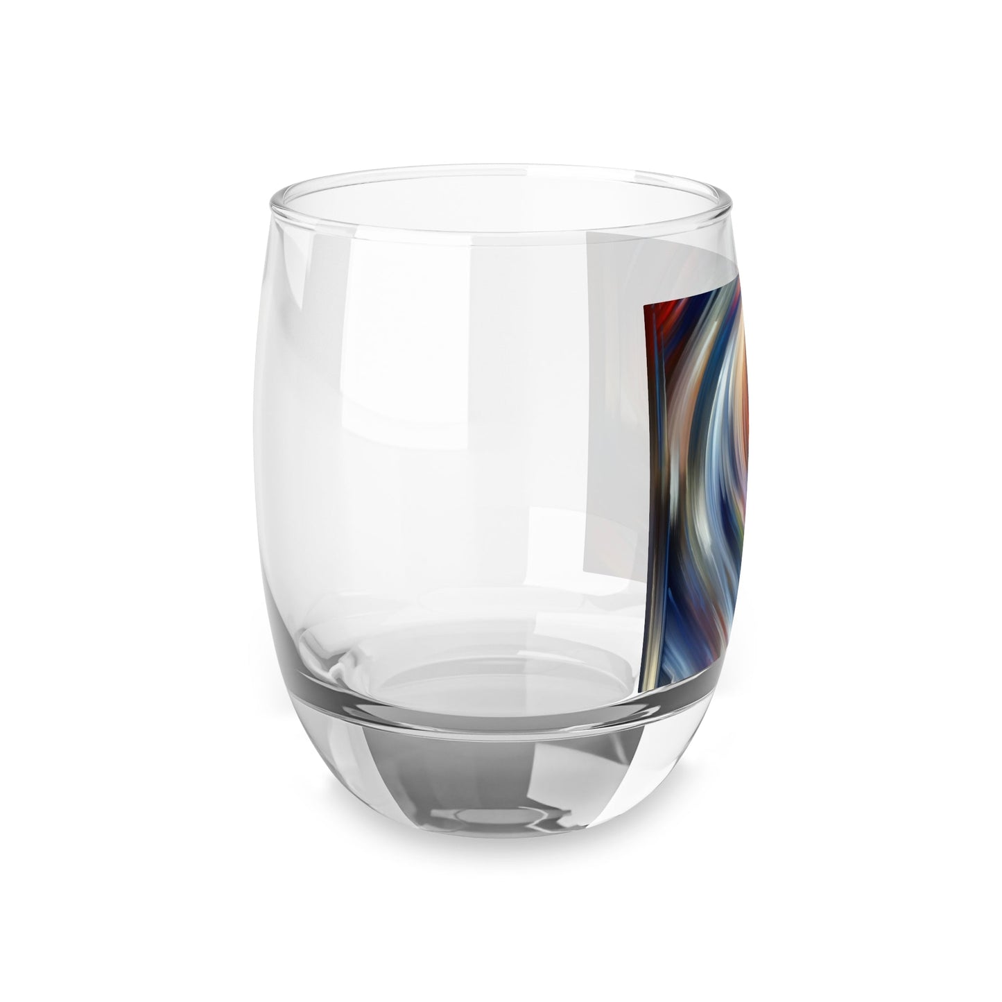 Harmonious Mindset Abstract Whiskey Glass - ATUH.ART