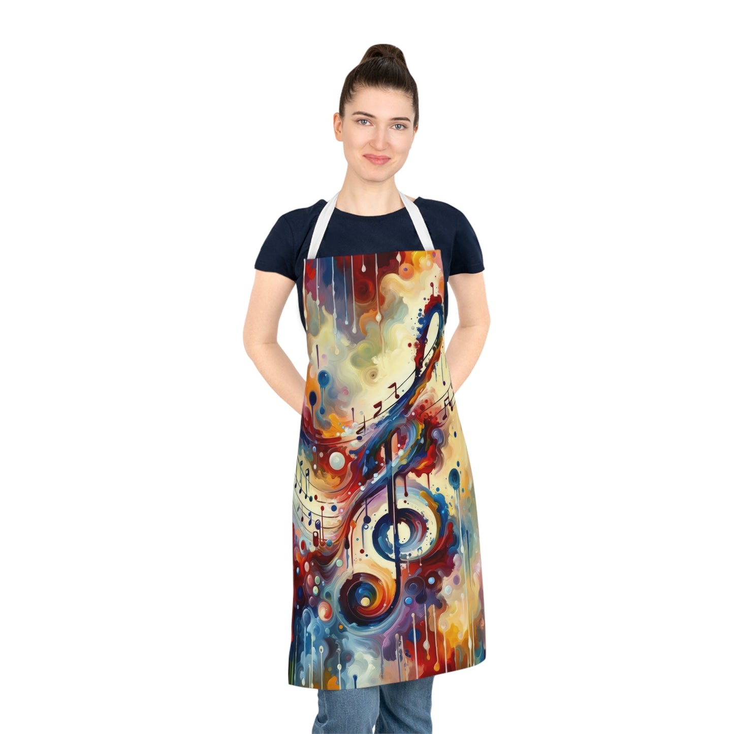 Harmonizing Melody Life Adult Apron (AOP) - ATUH.ART