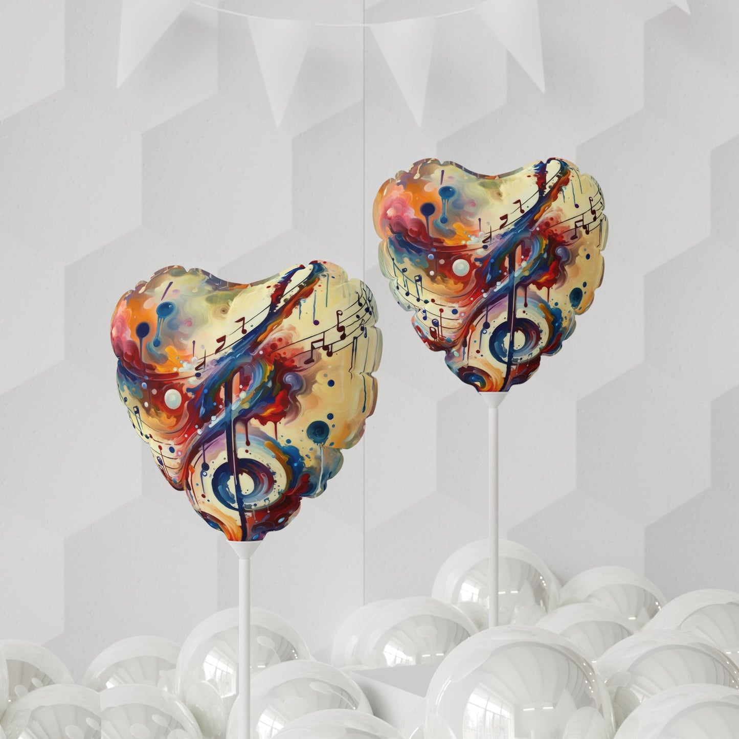 Harmonizing Melody Life Balloon (Round and Heart-shaped), 11" - ATUH.ART