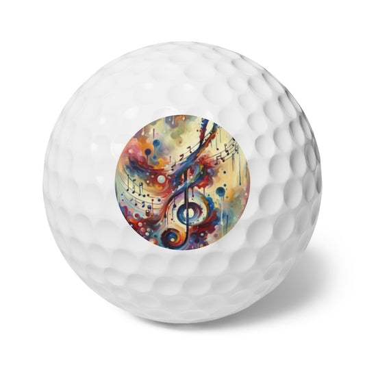 Harmonizing Melody Life Golf Balls, 6pcs - ATUH.ART