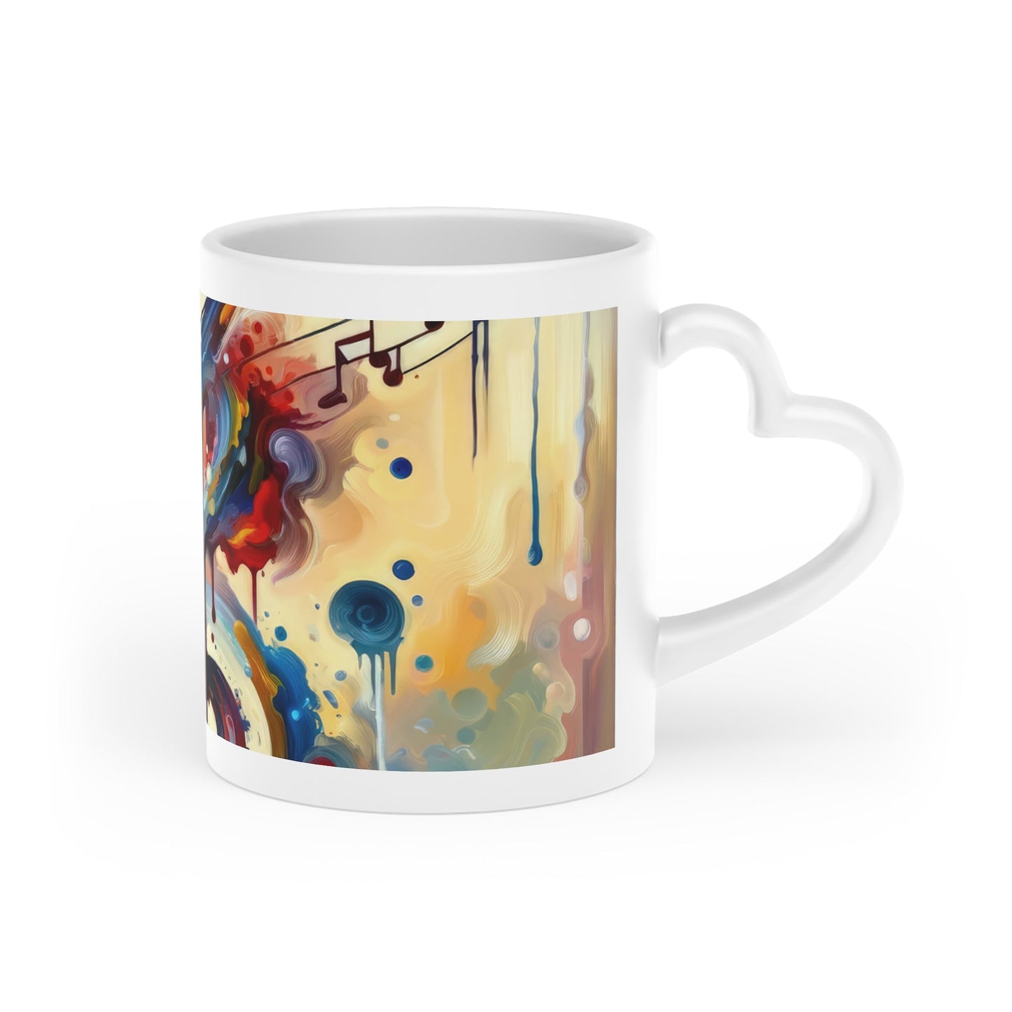 Harmonizing Melody Life Heart-Shaped Mug - ATUH.ART