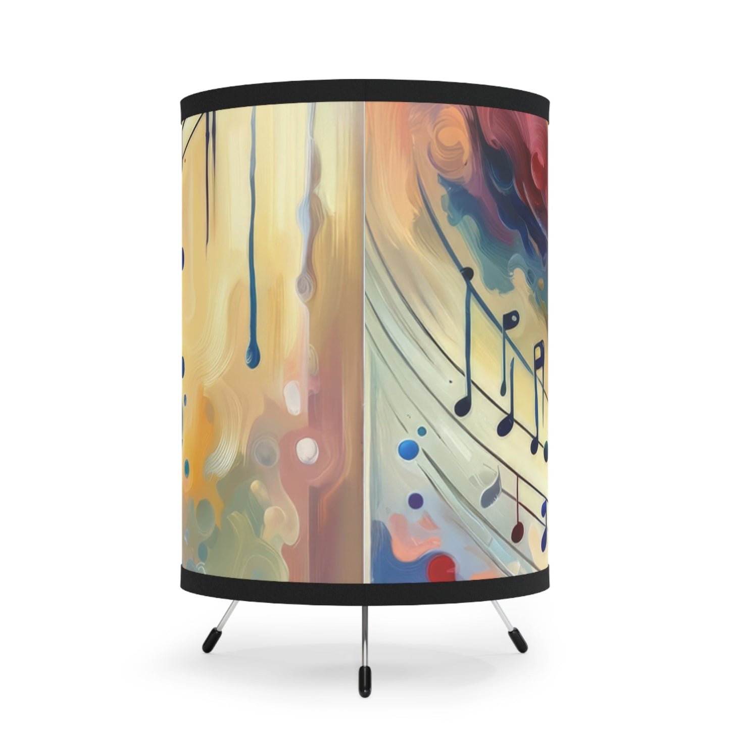 Harmonizing Melody Life Tripod Lamp with High-Res Printed Shade, US\CA plug - ATUH.ART