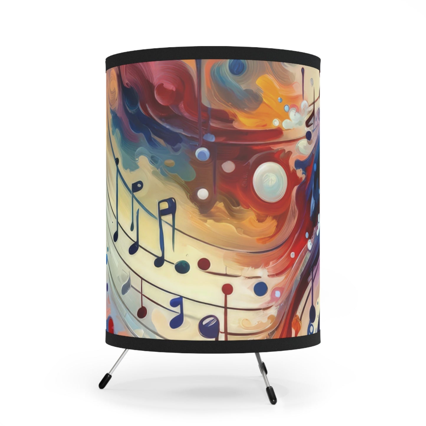 Harmonizing Melody Life Tripod Lamp with High-Res Printed Shade, US\CA plug - ATUH.ART