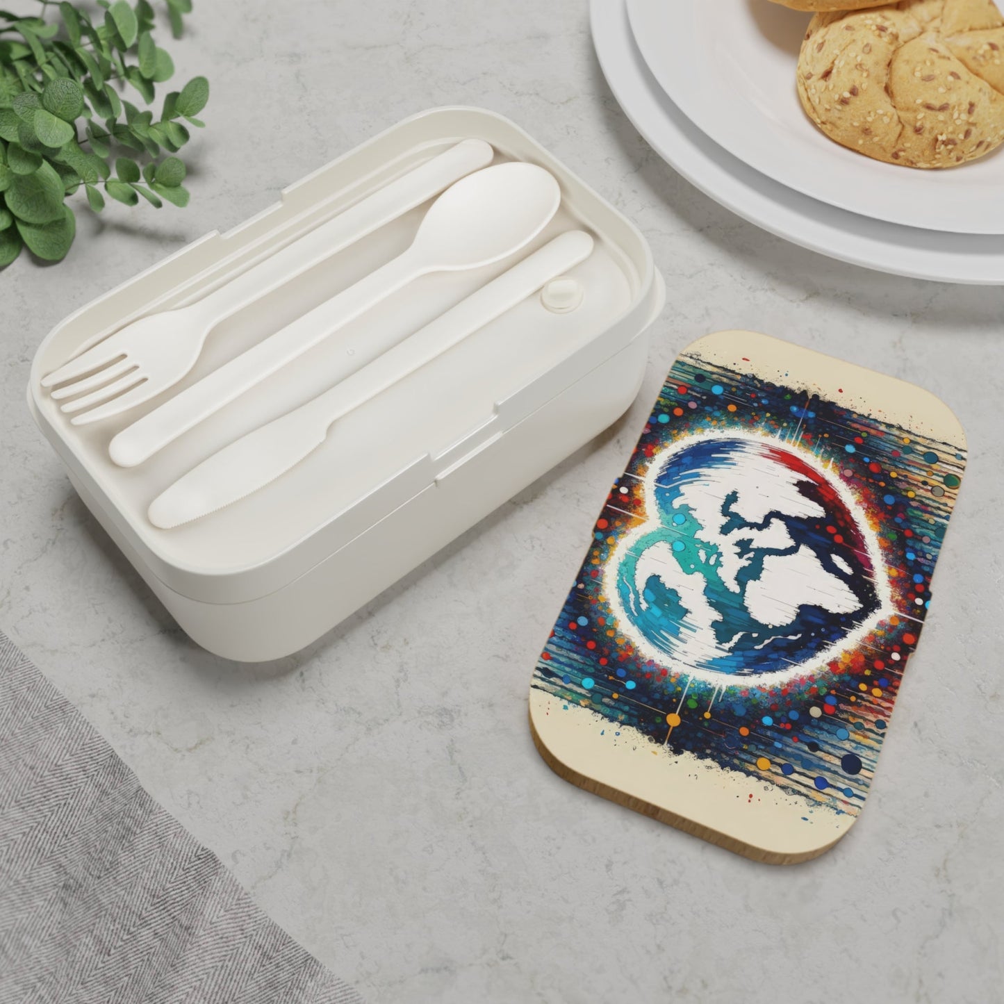 Heartbeats Synchronizing Peace Bento Lunch Box - ATUH.ART