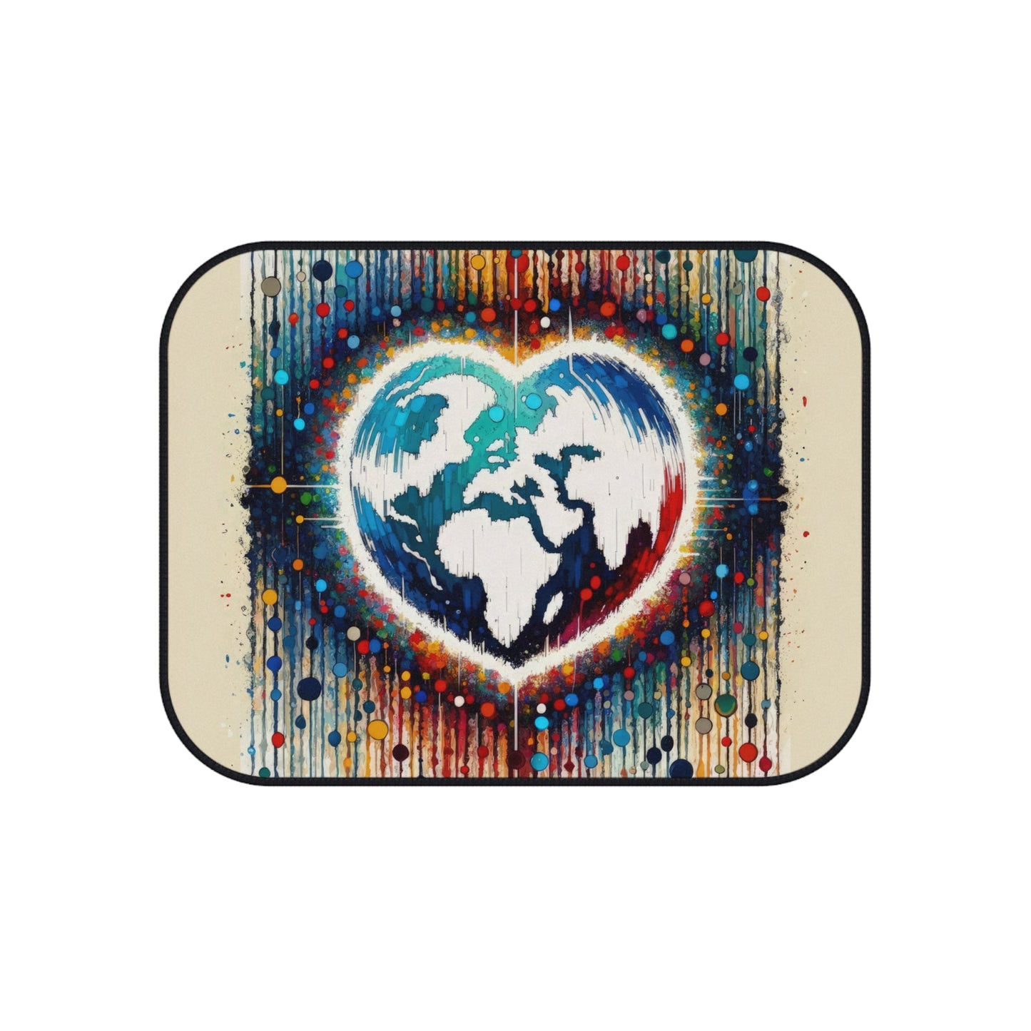 Heartbeats Synchronizing Peace Car Mats (Set of 4) - ATUH.ART