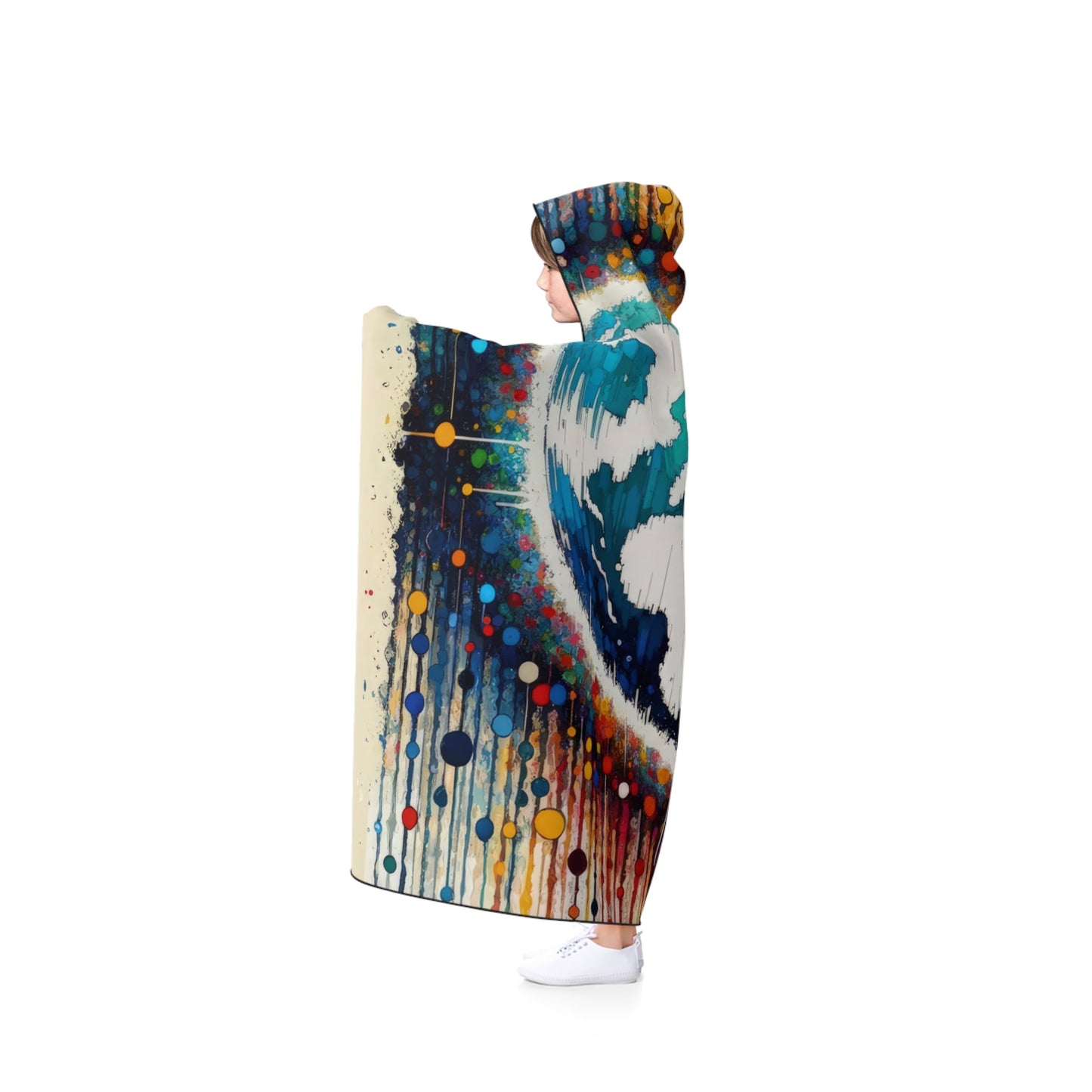 Heartbeats Synchronizing Peace Hooded Blanket - ATUH.ART