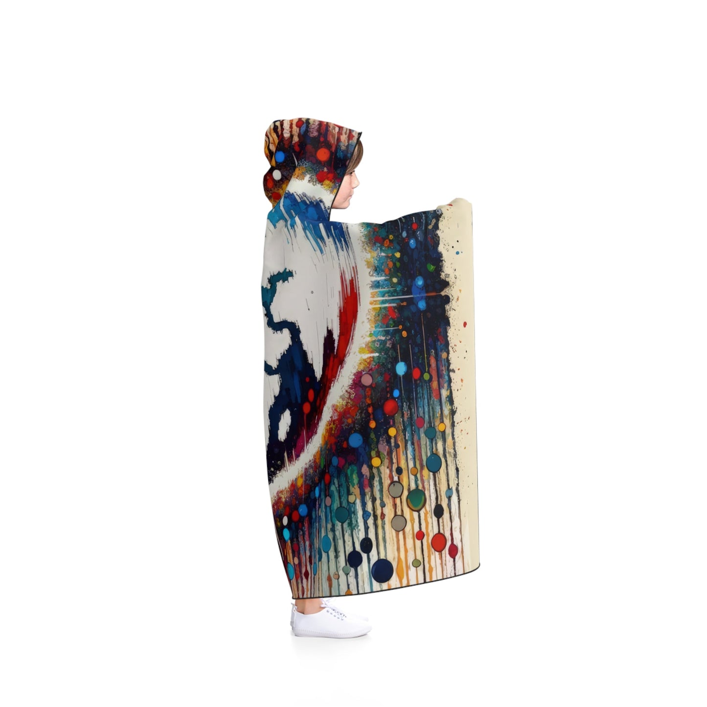 Heartbeats Synchronizing Peace Hooded Blanket - ATUH.ART