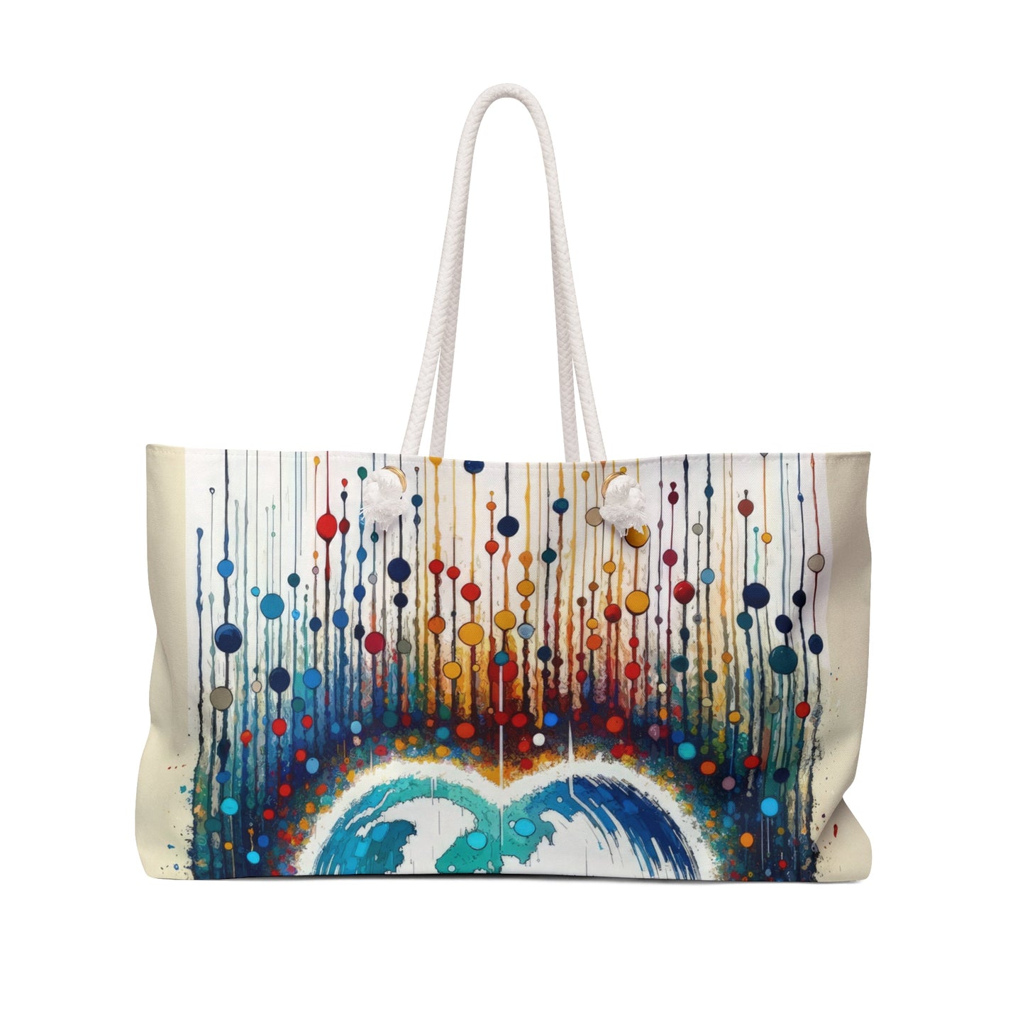 Heartbeats Synchronizing Peace Weekender Bag - ATUH.ART