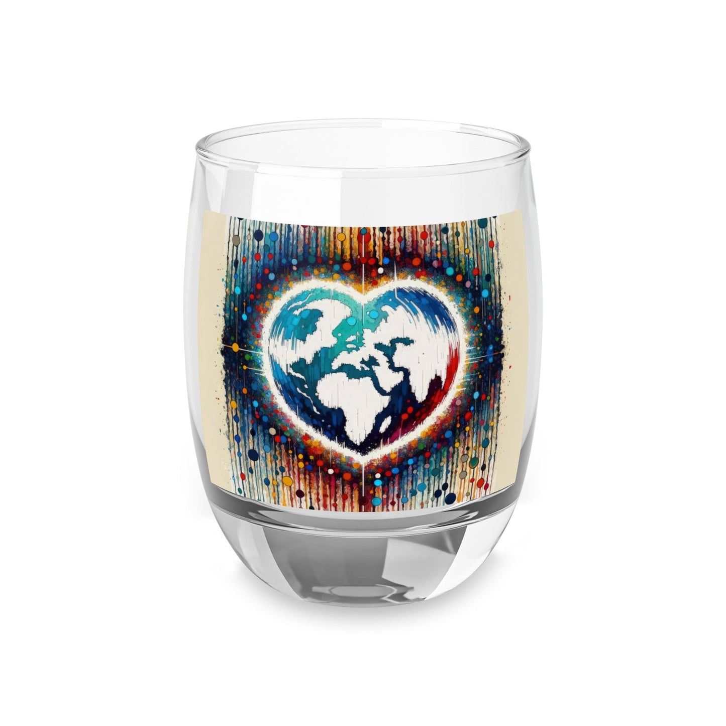 Heartbeats Synchronizing Peace Whiskey Glass - ATUH.ART