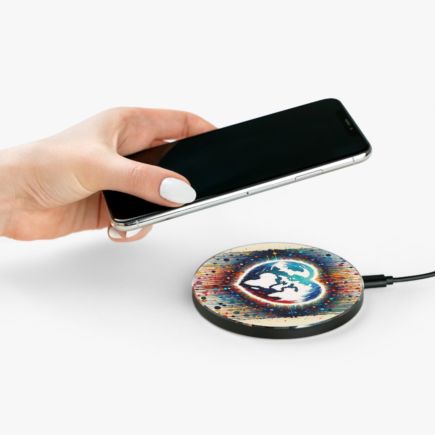 Heartbeats Synchronizing Peace Wireless Charger - ATUH.ART