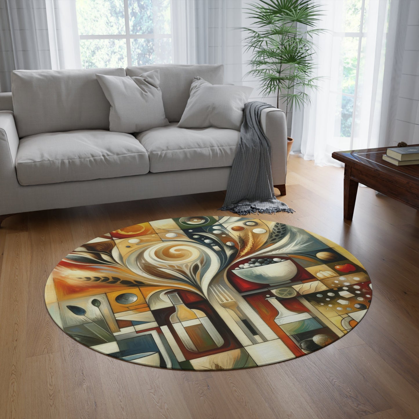 Hearth Health Harmony Round Rug - ATUH.ART