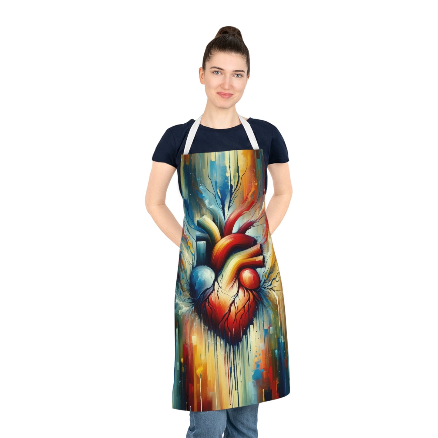 Humanity Heart Unveiled Adult Apron (AOP) - ATUH.ART