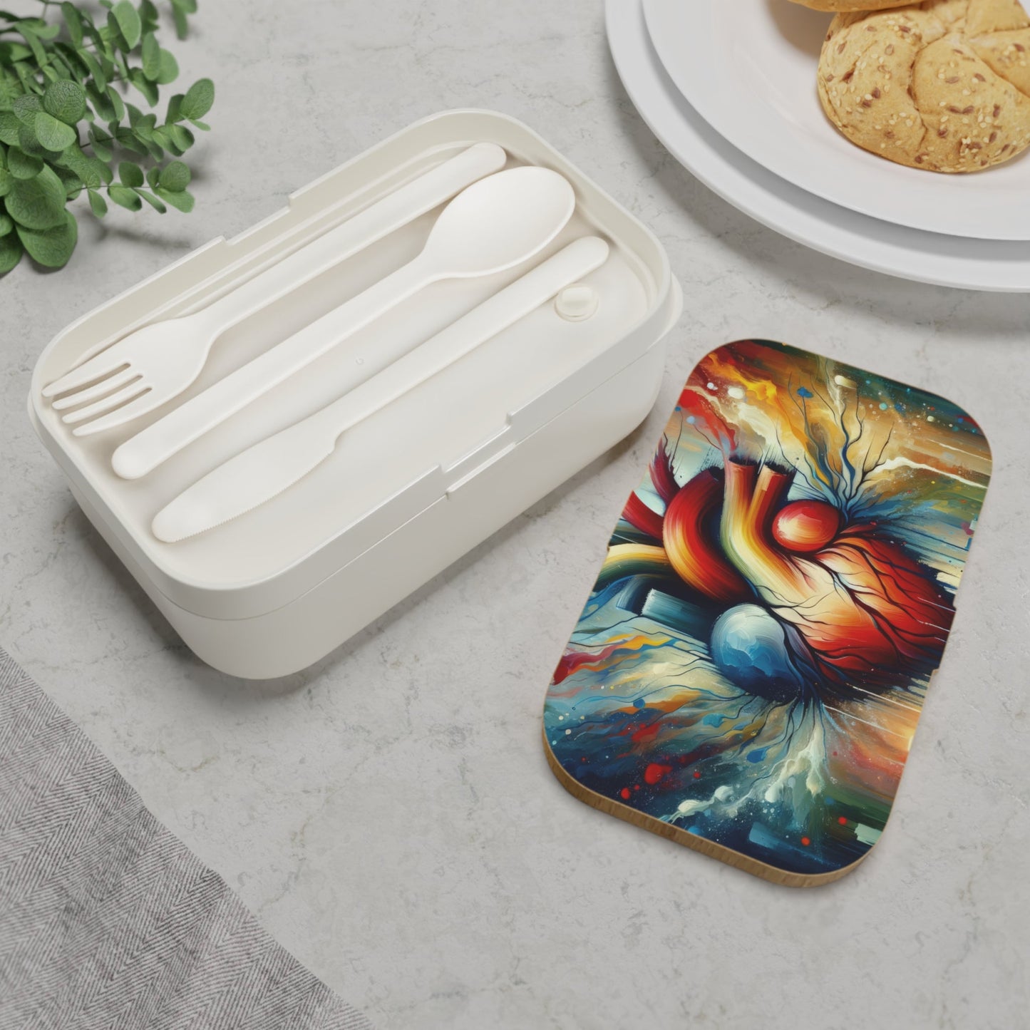 Humanity Heart Unveiled Bento Lunch Box - ATUH.ART