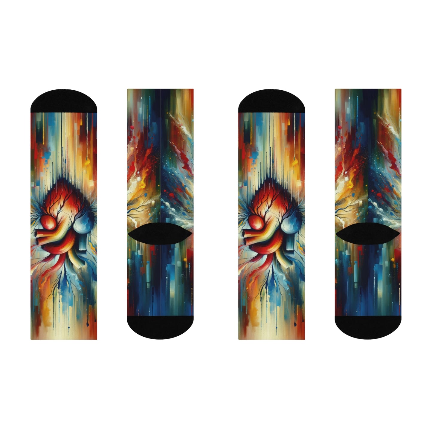 Humanity Heart Unveiled Cushioned Crew Socks - ATUH.ART