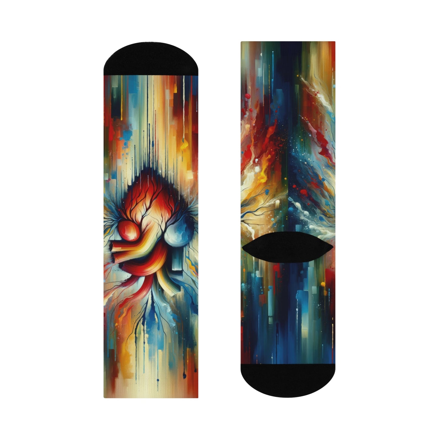 Humanity Heart Unveiled Cushioned Crew Socks - ATUH.ART