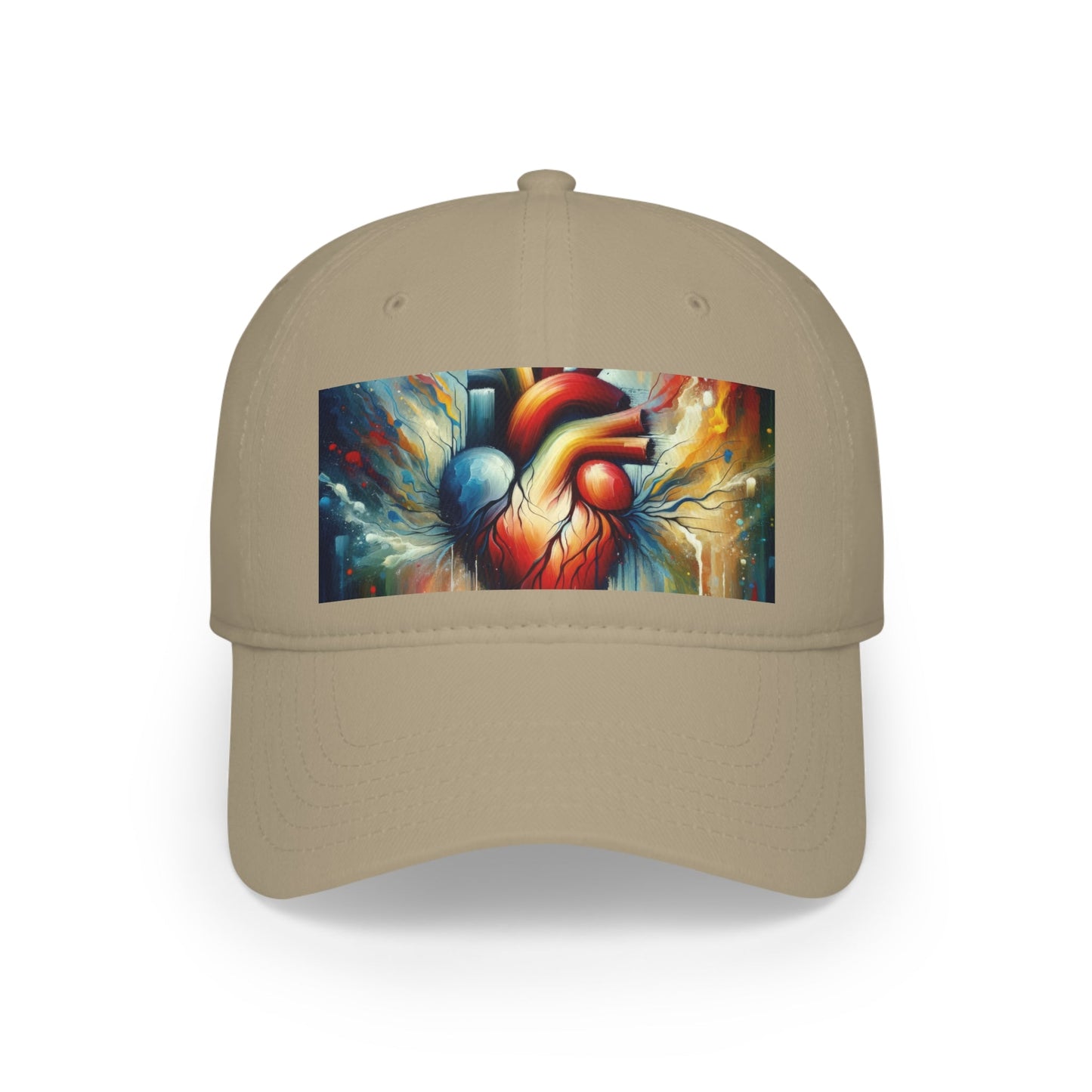 Humanity Heart Unveiled Low Profile Baseball Cap - ATUH.ART